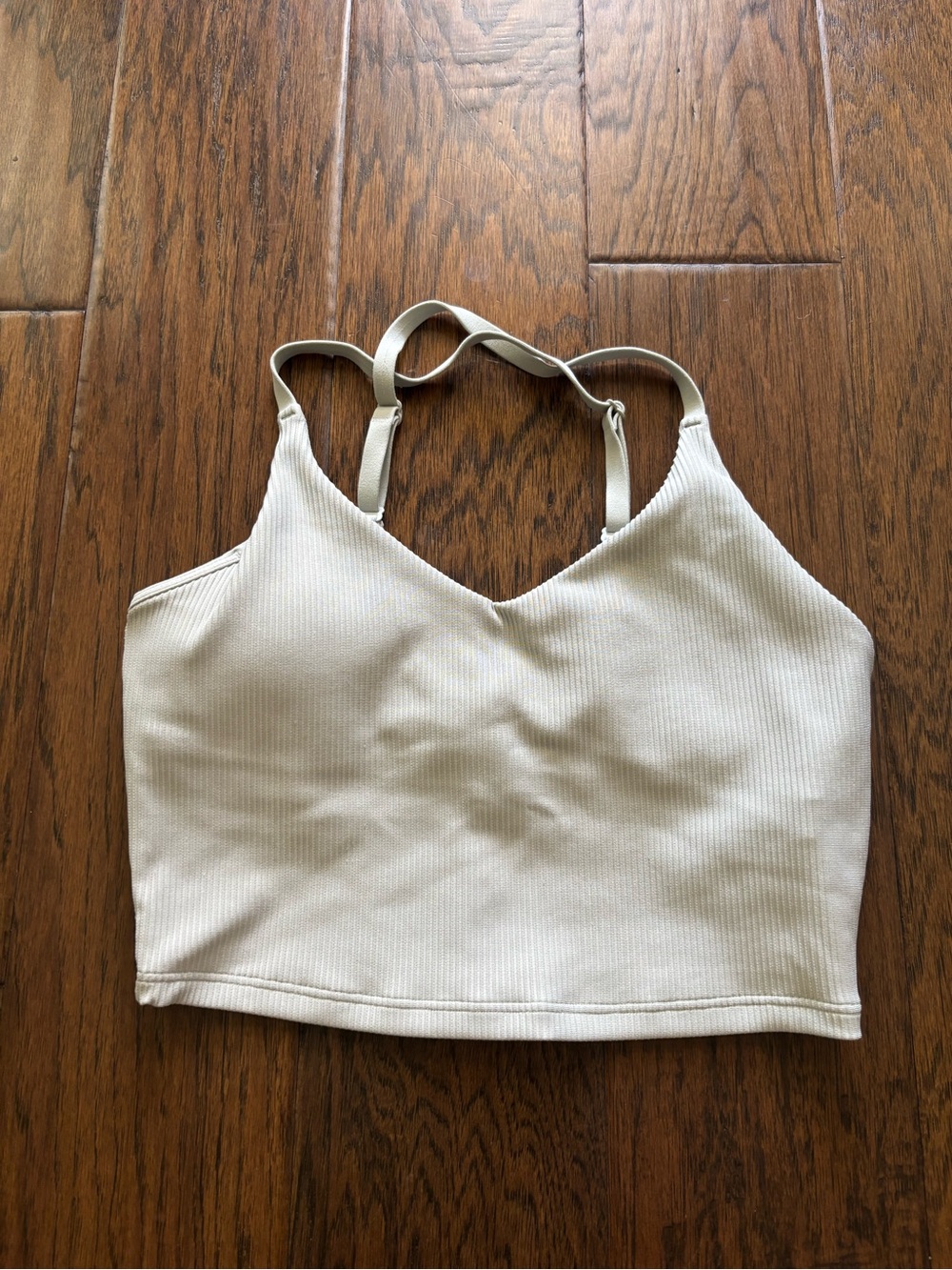 Athleta Elation V-Neck Rib Longline Bra